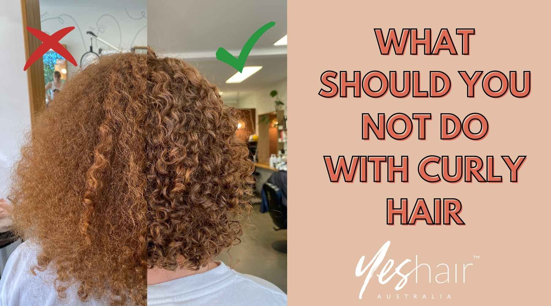 What should you not do with curly hair?