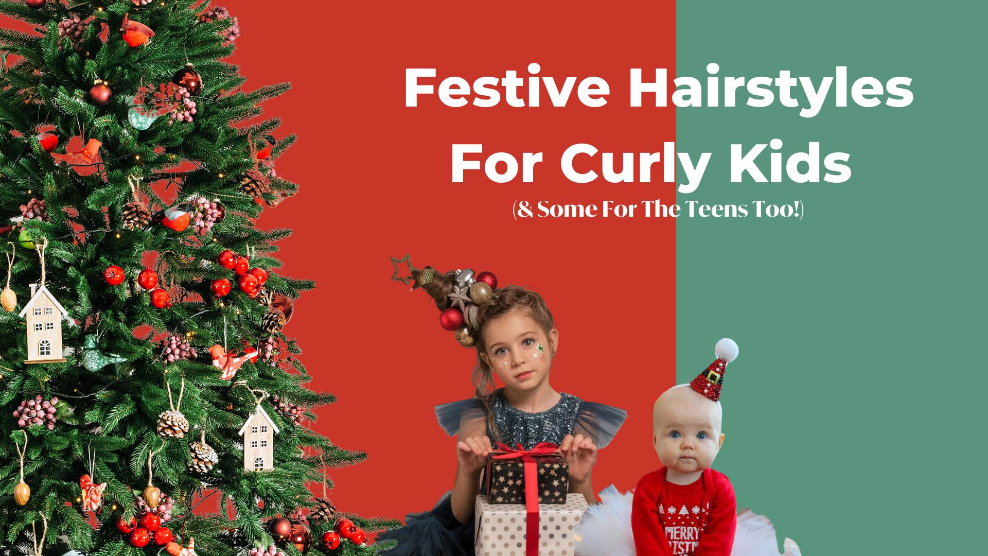 Festive Hairstyles for curly kids