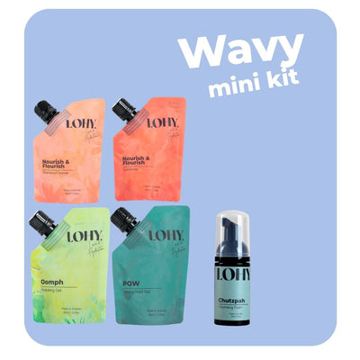 2a, 2b, 2c - Mini Wavy Hair Kit