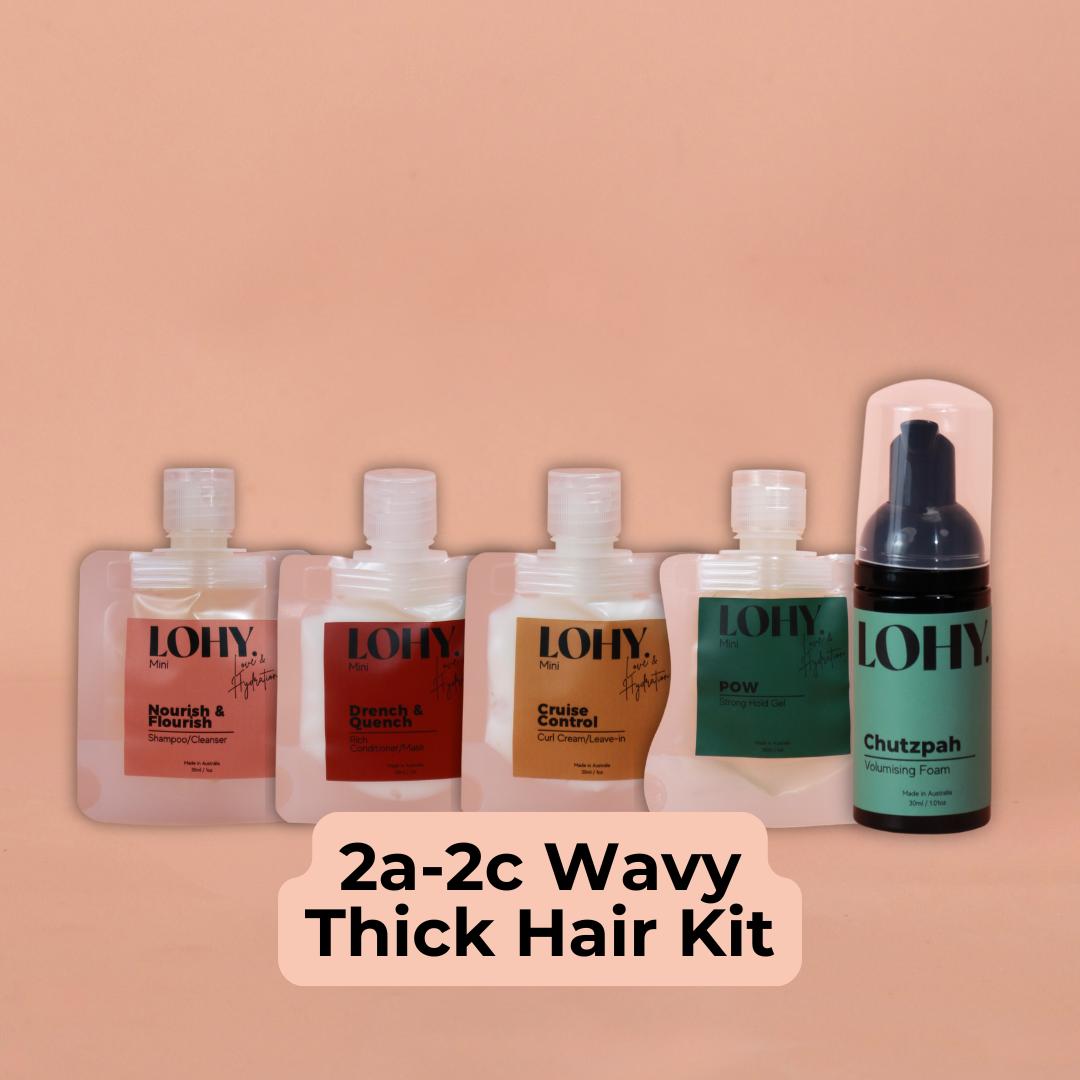 2a, 2b, 2c - Wavy Hair Kit