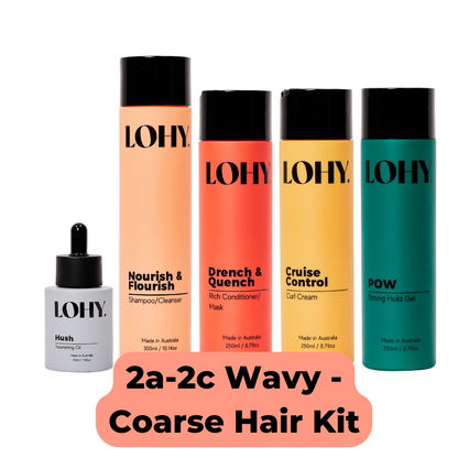 2a, 2b, 2c - Wavy Hair Kit