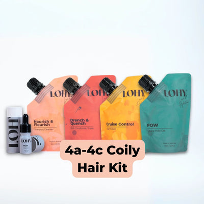 4a, 4b, 4c - Coily Hair Kit