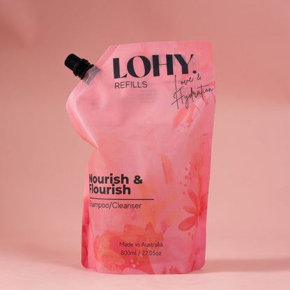 Nourish & Flourish Shampoo 800ml Refill Pouch