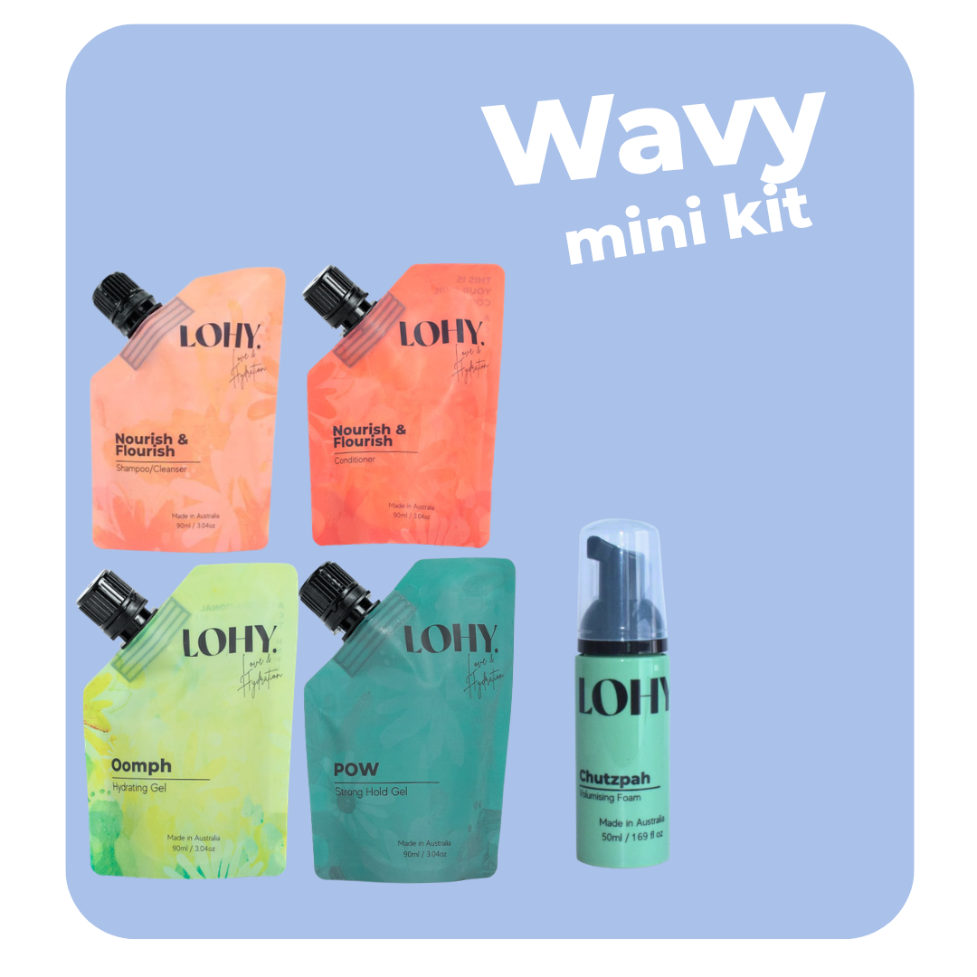 2a, 2b, 2c - Mini Wavy Hair Kit
