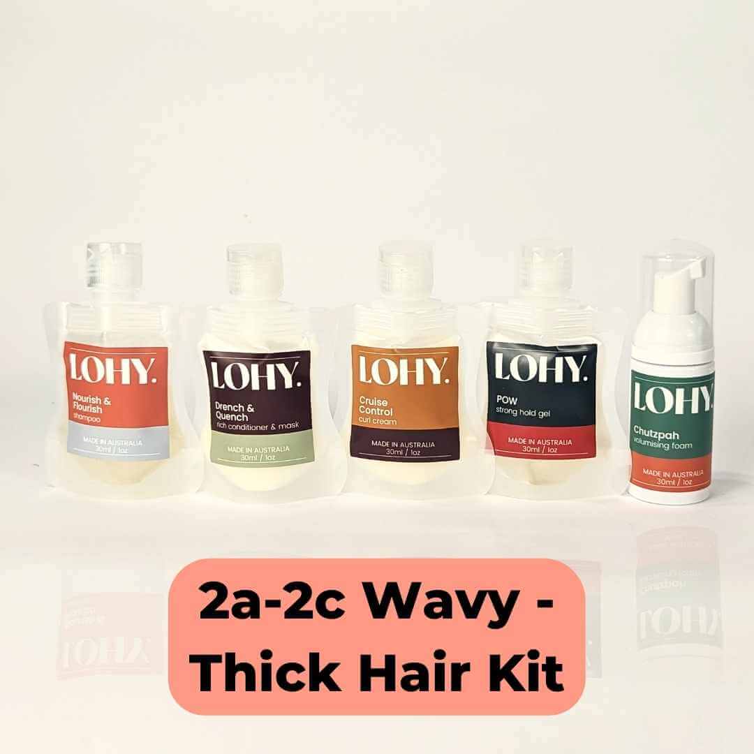 2a, 2b, 2c - Wavy Hair Kit